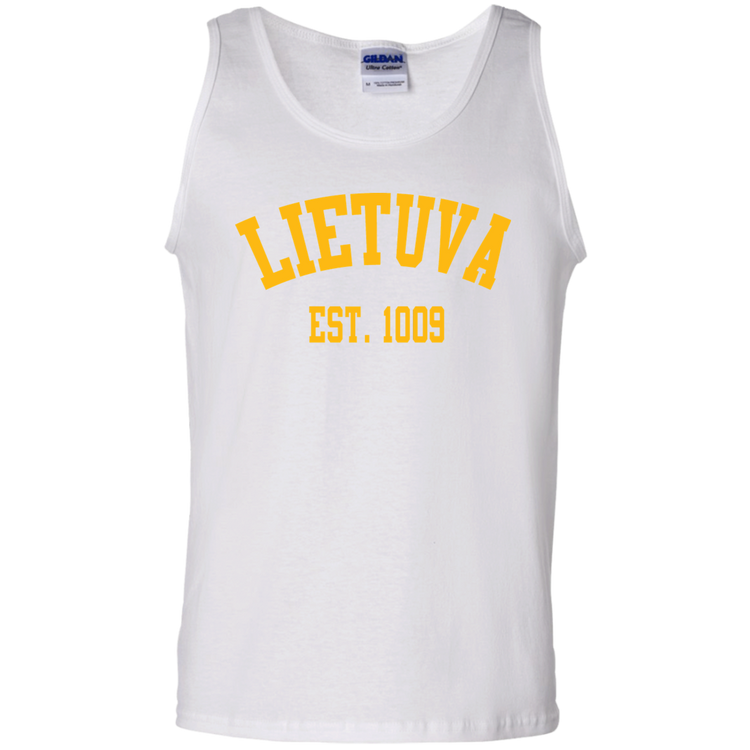 Lietuva Est. 1009 - Men's Gildan 100% Cotton Tank Top