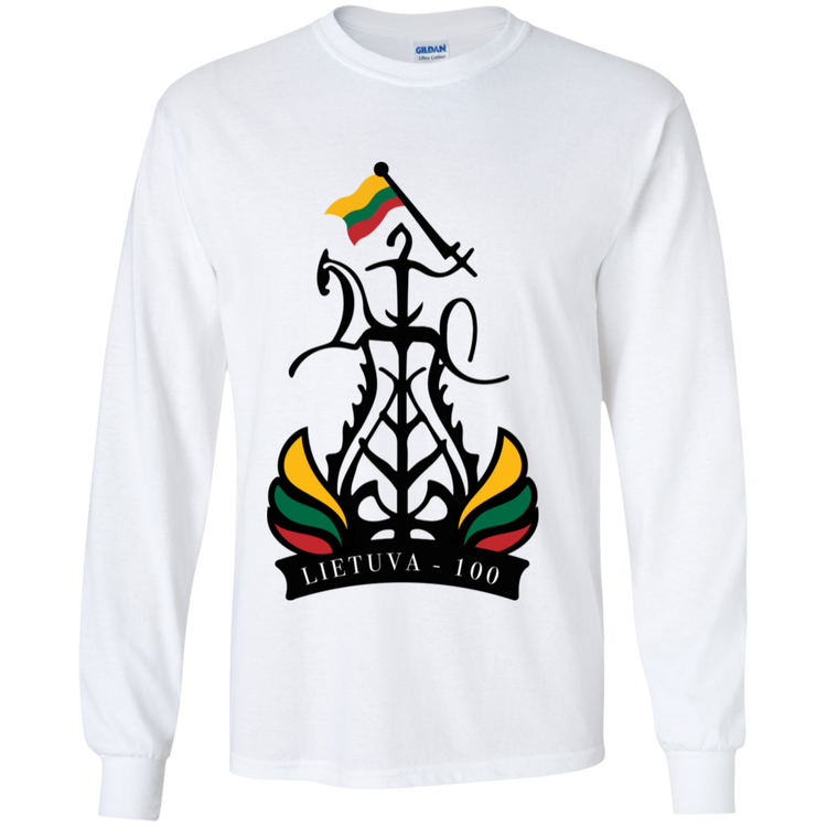 Lietuva 100 Restored - Boys Youth Basic Long Sleeve T-Shirt