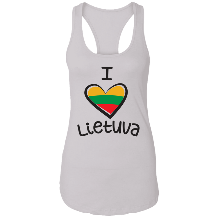 I Love Lietuva - Women's Next Level Racerback Tank