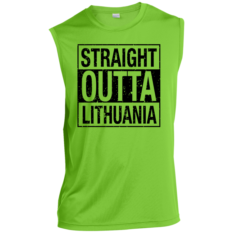 Straight Outta Lithuania - Men's Sleeveless Activewear Performance T