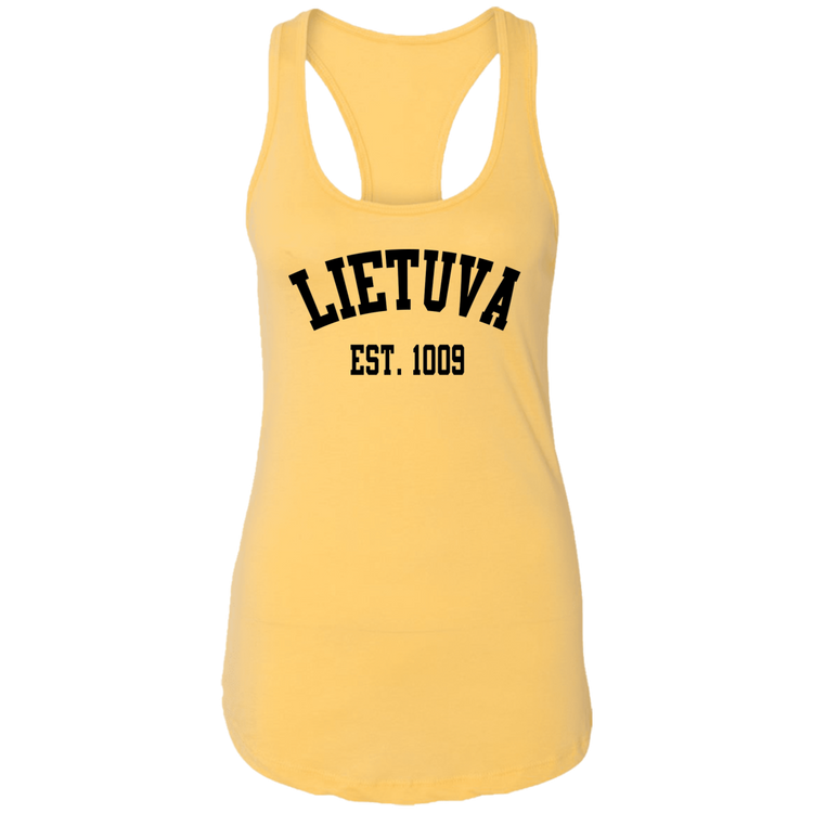 Lietuva Est. 1009 - Women's Next Level Racerback Tank