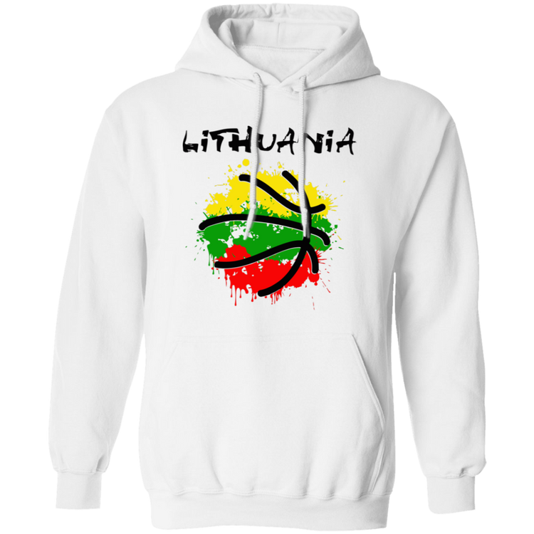 Abstract Lithuania - Men/Women Unisex Basic Pullover Hoodie