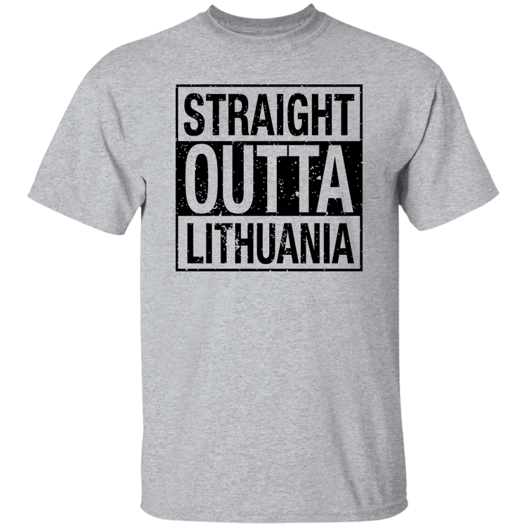 Straight Outta Lithuania - Men's Gildan Short Sleeve T-Shirt