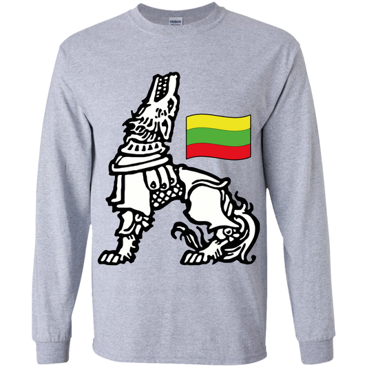 Iron Wolf Lietuva - Boys Youth Gildan Long Sleeve T-Shirt
