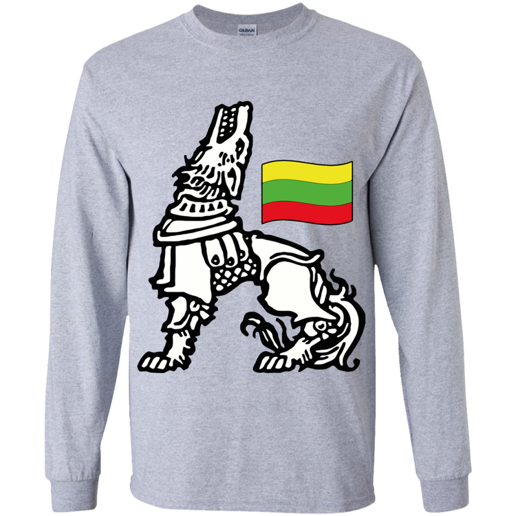 Iron Wolf Lietuva - Boys Youth Basic Long Sleeve T-Shirt
