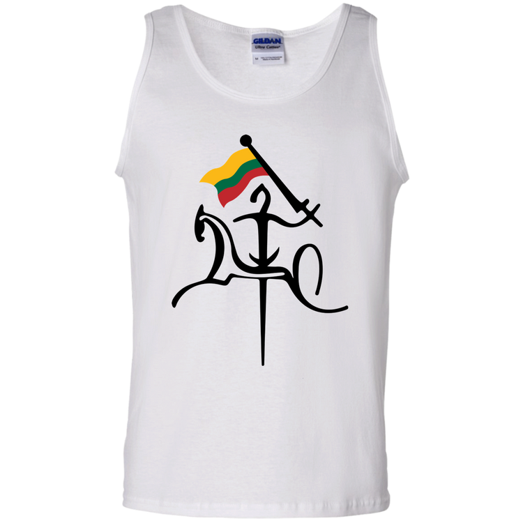 Vytis With Lithuanian Flag - Men's Basic 100% Cotton Tank Top