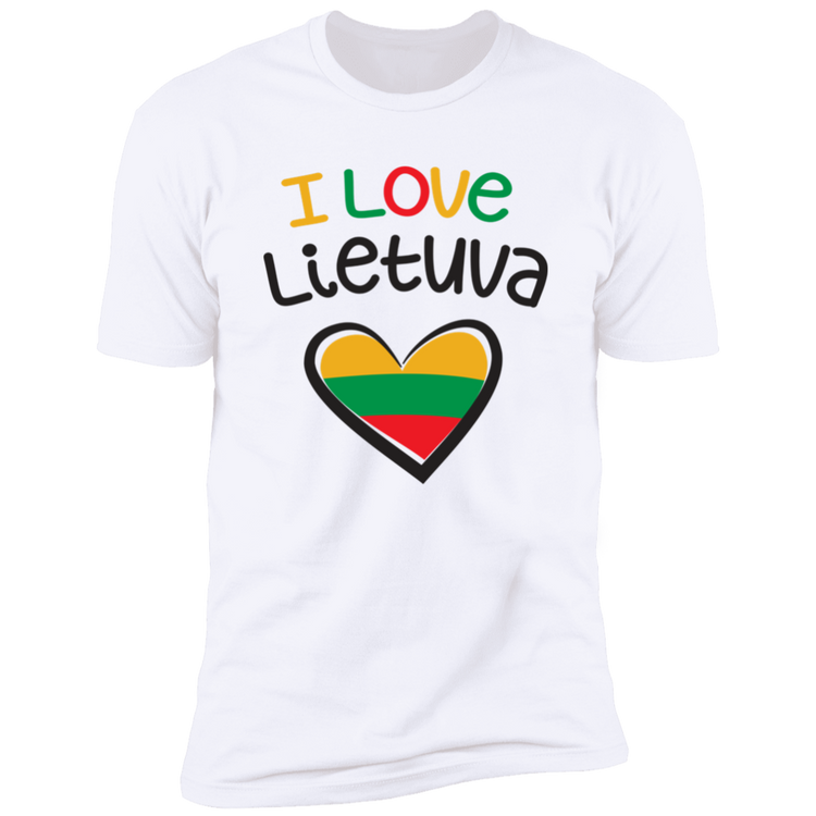 I Love Lietuva - Men's Next Level Premium Short Sleeve T-Shirt