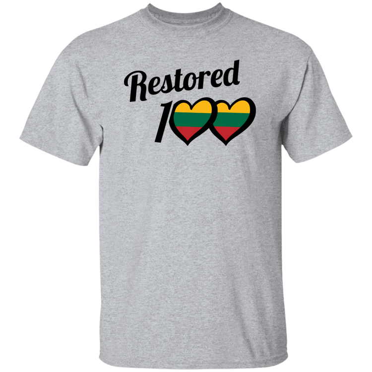 Restored 100 - Men's Basic Short Sleeve T-Shirt