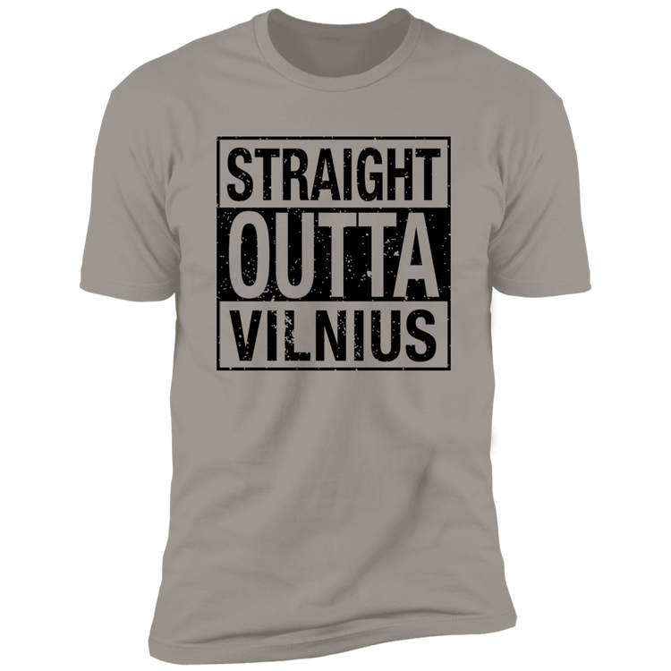 Straight Outta Vilnius - Men's Next Level Premium Short Sleeve T-Shirt