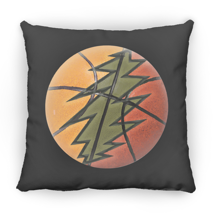 Basketball Bolt - Large Square Pillow