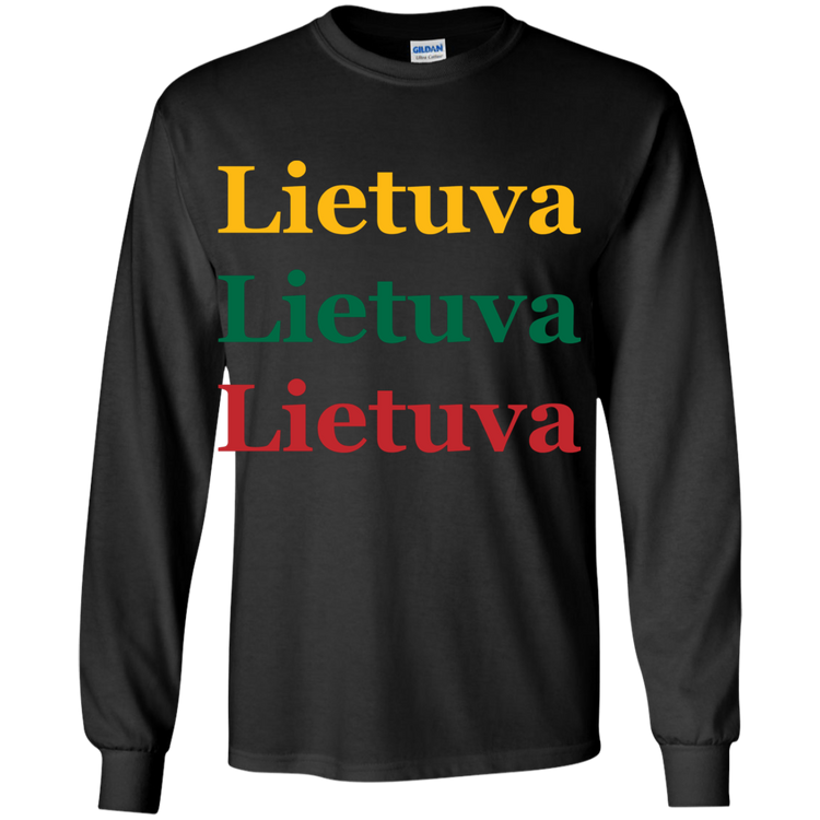 Lietuva - Boys Youth Gildan Long Sleeve T-Shirt