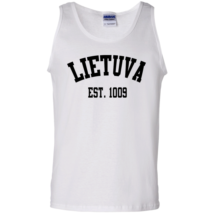 Lietuva Est. 1009 - Men's Gildan 100% Cotton Tank Top