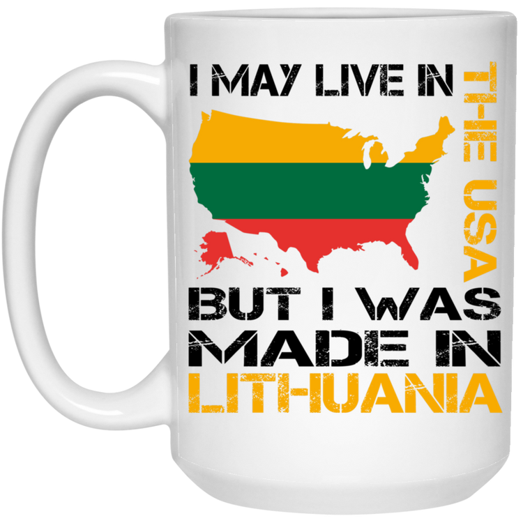 Made in Lithuania - 15 oz. White Ceramic Mug