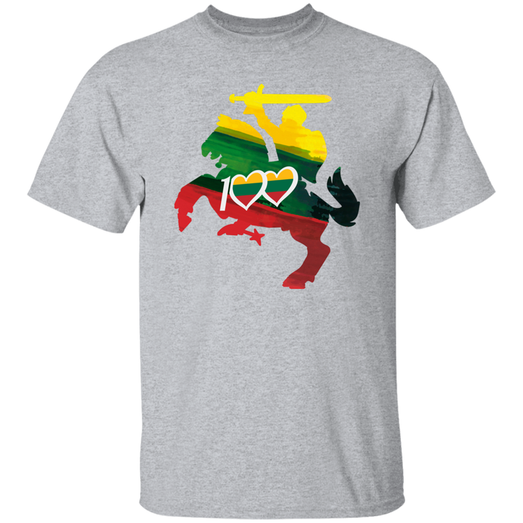 Lithuanian Knight 100 - Men's Basic Short Sleeve T-Shirt