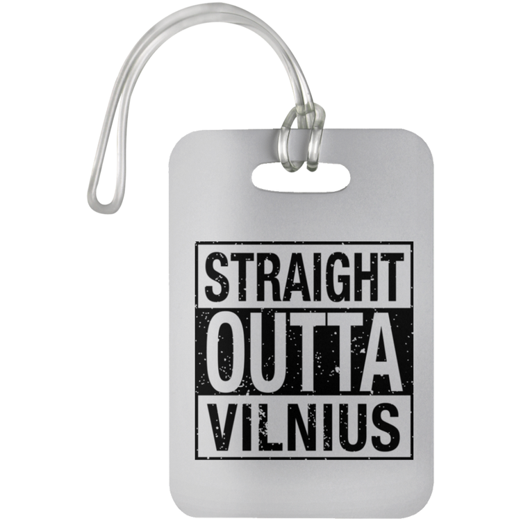 Straight Outta Vilnius - Luggage Bag Tag