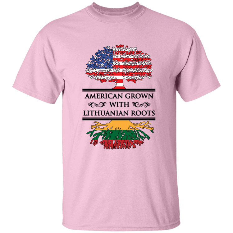 American Grown Lithuanian Roots - Boys/Girls Youth Gildan Short Sleeve T-Shirt