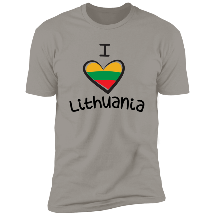 I Love Lithuania - Men's Next Level Premium Short Sleeve T-Shirt