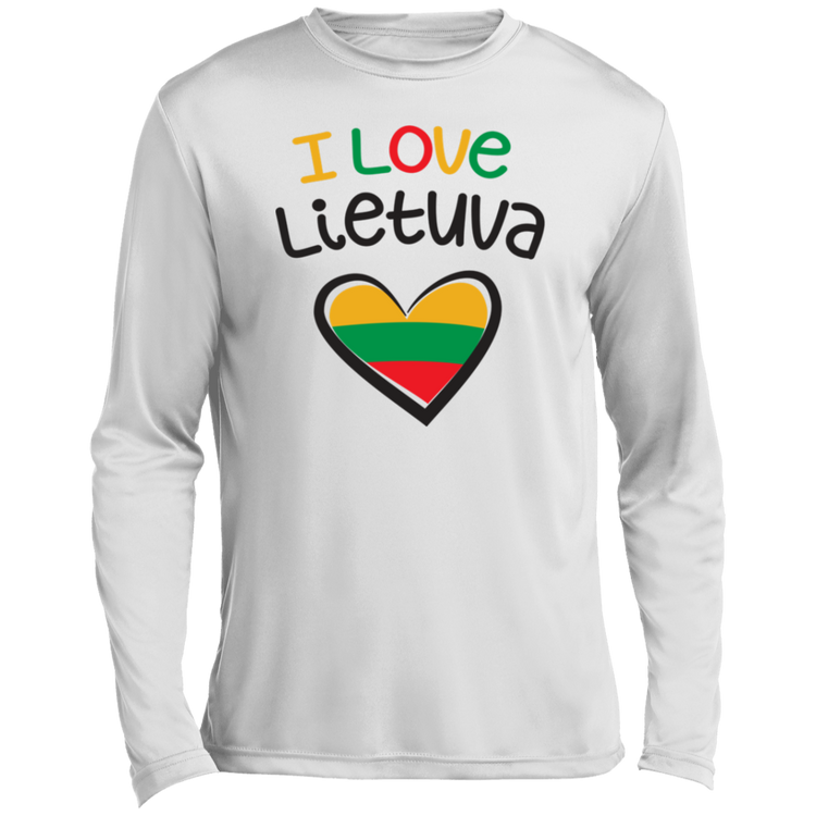 I Love Lietuva - Men's Long Sleeve Activewear Performance T