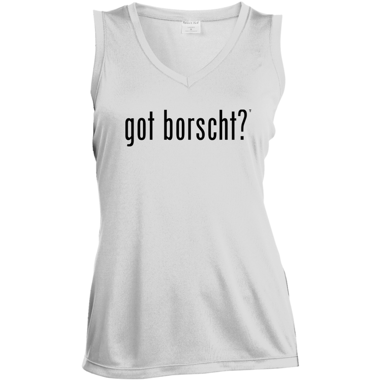 got borshcht? - Women's Sleeveless V-Neck Activewear Tee