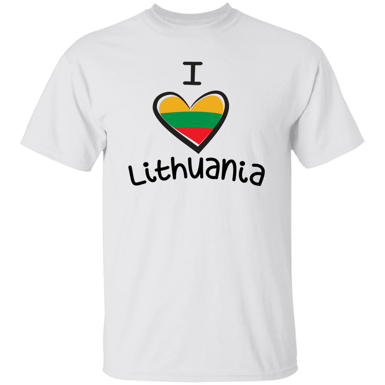 I Love Lithuania - Men's Basic Short Sleeve T-Shirt