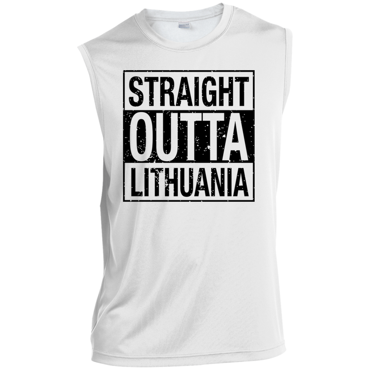 Straight Outta Lithuania - Men's Sleeveless Activewear Performance T