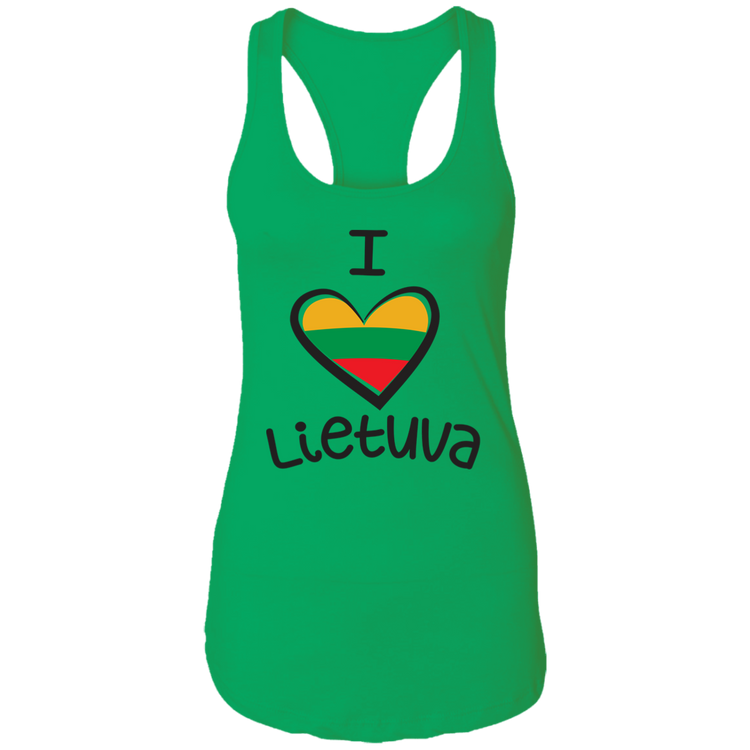 I Love Lietuva - Women's Next Level Racerback Tank