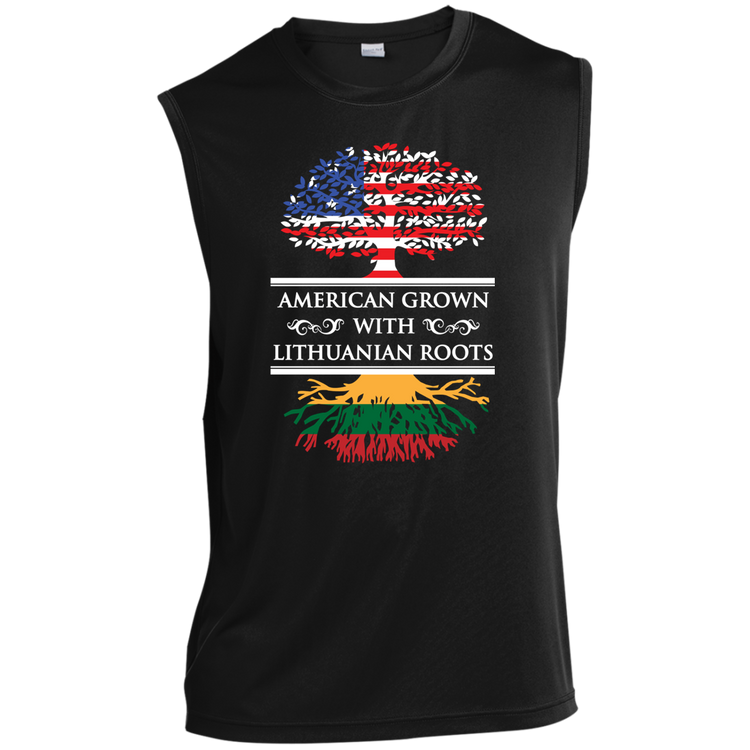 American Grown Lithuanian Roots - Men's Sleeveless Activewear Performance T