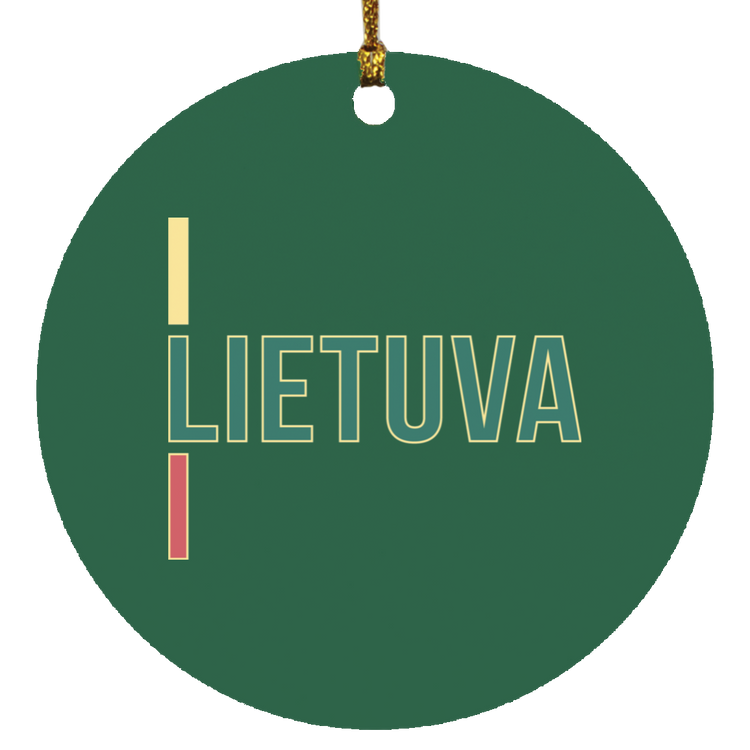Lietuva III - MDF Circle Ornament