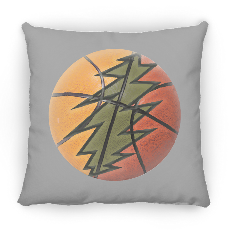 Basketball Bolt - Large Square Pillow