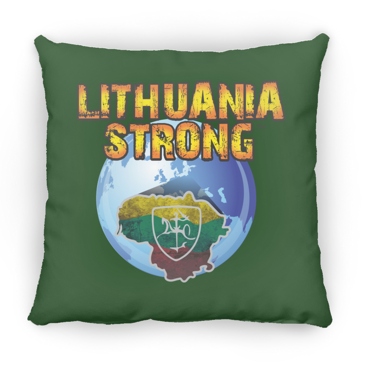 Lithuania Strong - Large Square Pillow