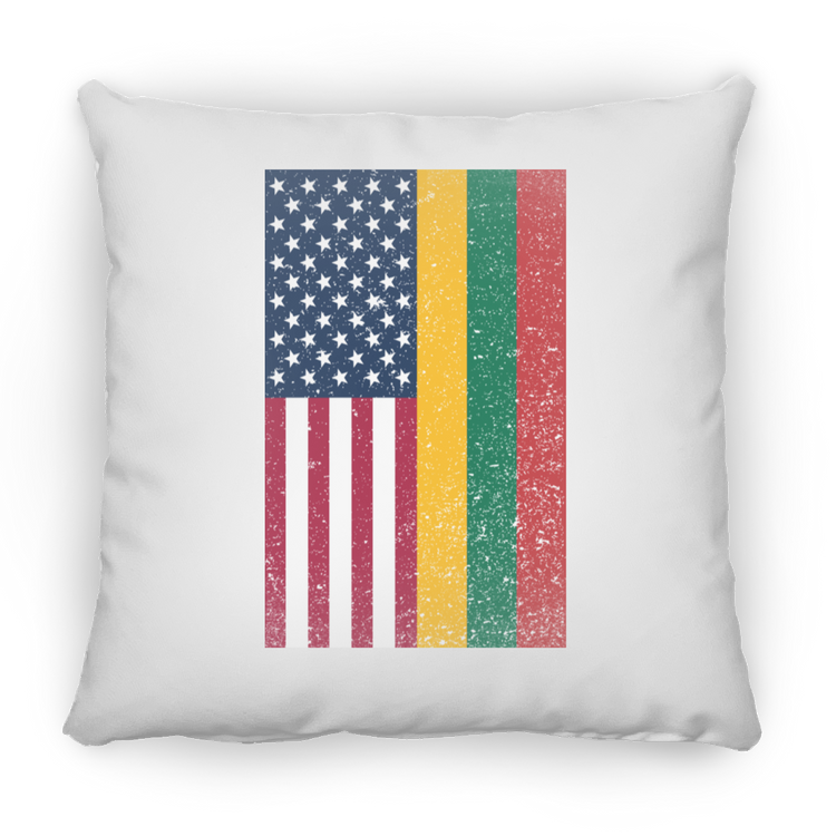 USA Lithuania Flag - Small Square Pillow