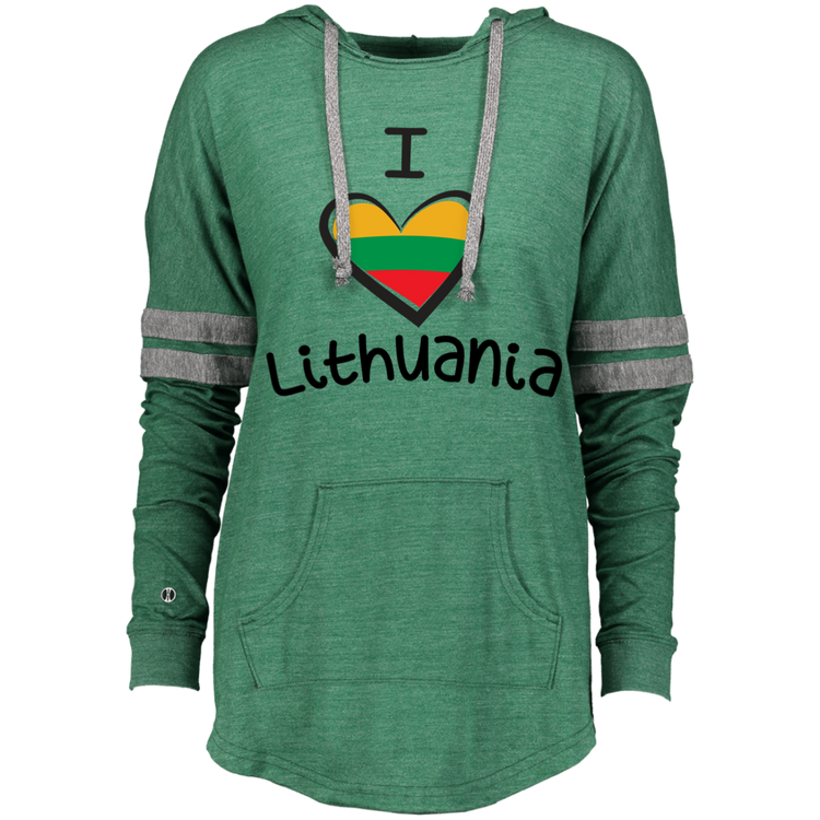 I Love Lithuania - Women's Lightweight Pullover Hoodie T