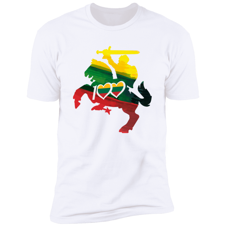 Lithuanian Knight 100 - Men's Next Level Premium Short Sleeve T-Shirt