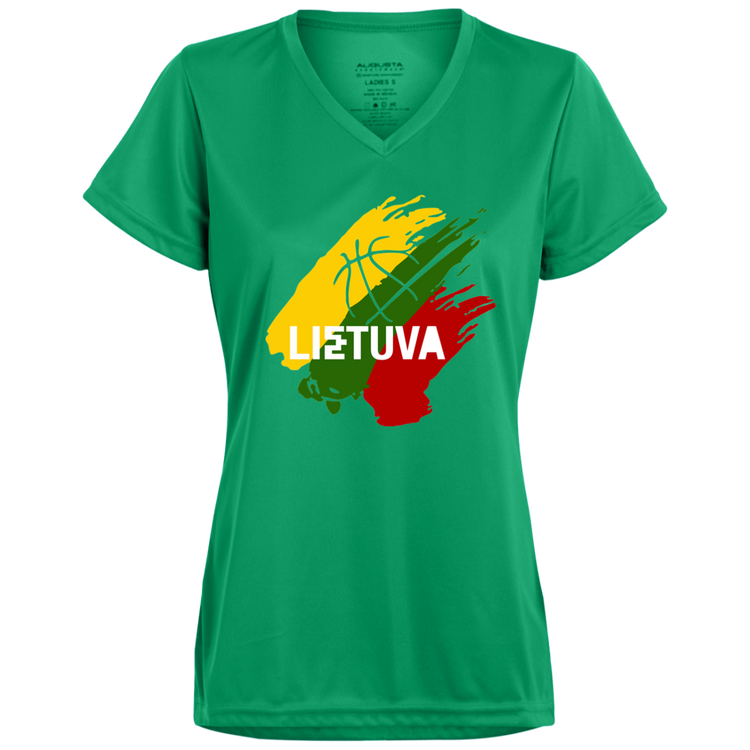 Lietuva BB - Women's Augusta Activewear V-Neck Tee