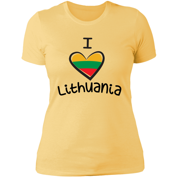 I Love Lithuania - Women's Next Level Boyfriend Tee