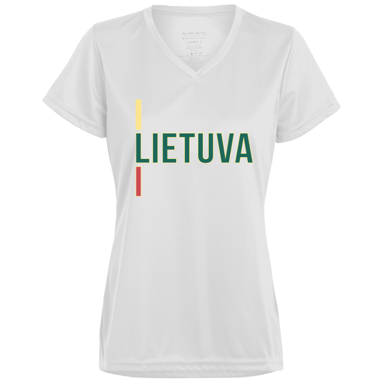Lietuva III - Women's Augusta Activewear V-Neck Tee