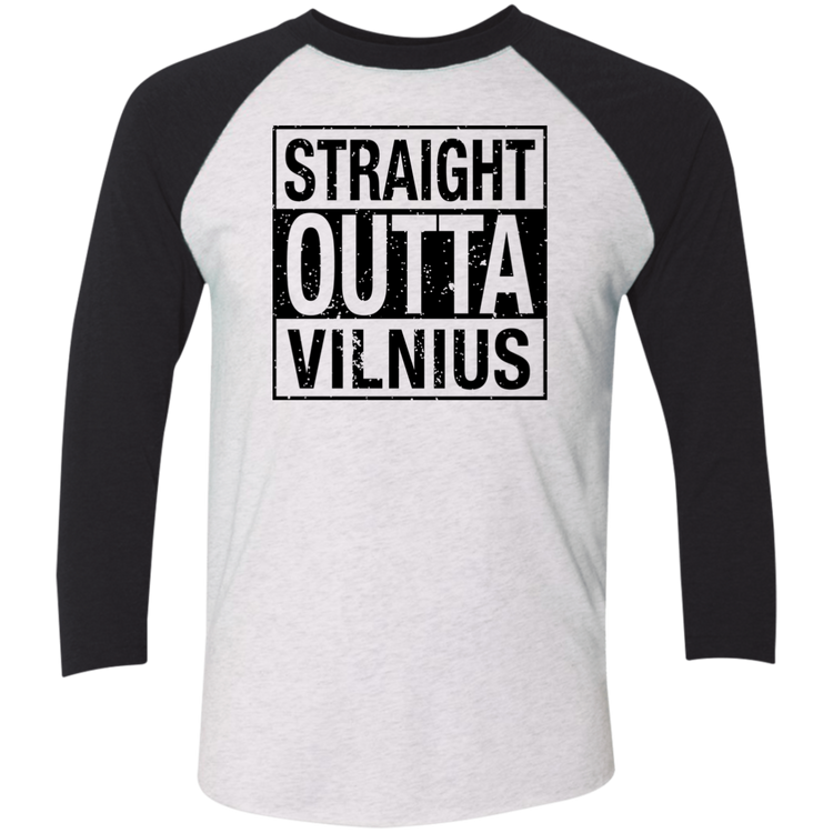 Straight Outta Vilnius - Men's Next Level Premium 3/4  Sleeve