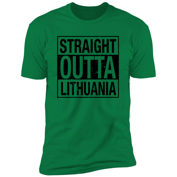 Straight Outta Lithuania - Men's Next Level Premium Short Sleeve T-Shirt