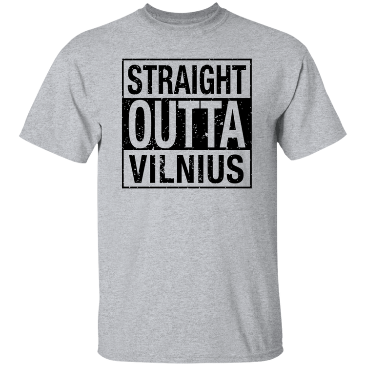 Straight Outta Vilnius - Men's Basic Short Sleeve T-Shirt