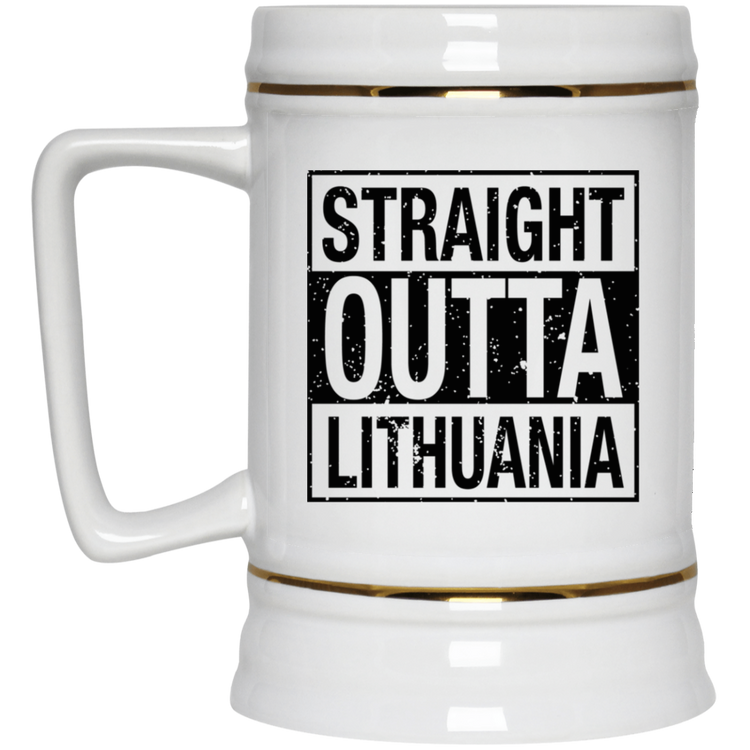 Straight Outta Lithuania - 22 oz. Ceramic Stein