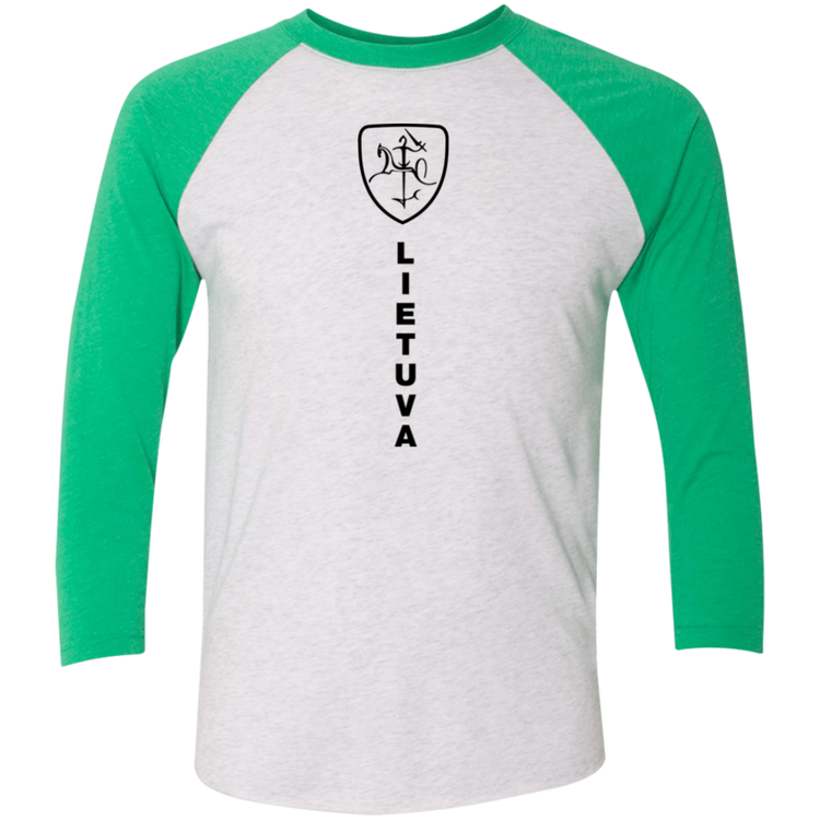 Vytis Shield Lietuva - Men's Next Level Premium 3/4  Sleeve