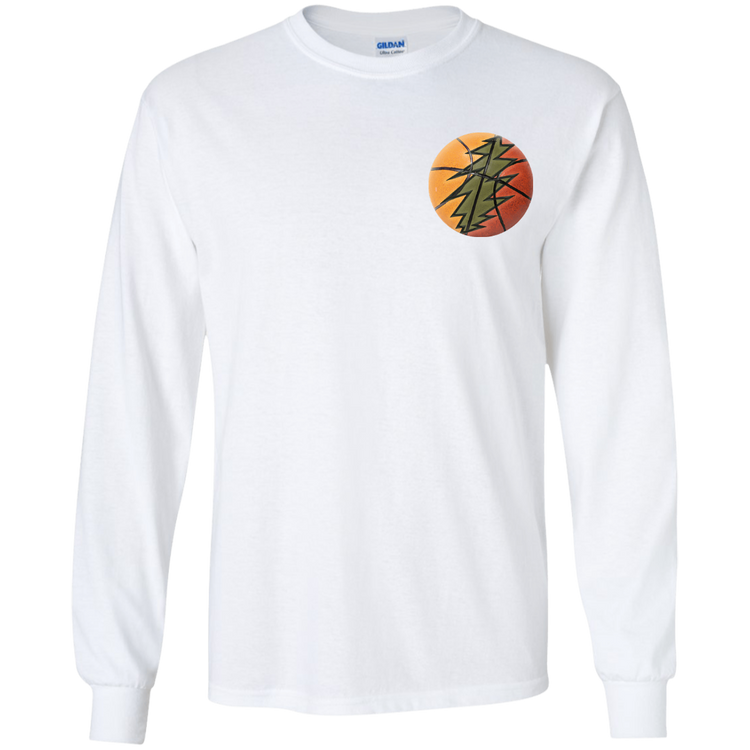 Basketball Bolt - Boys Youth Basic Long Sleeve T-Shirt