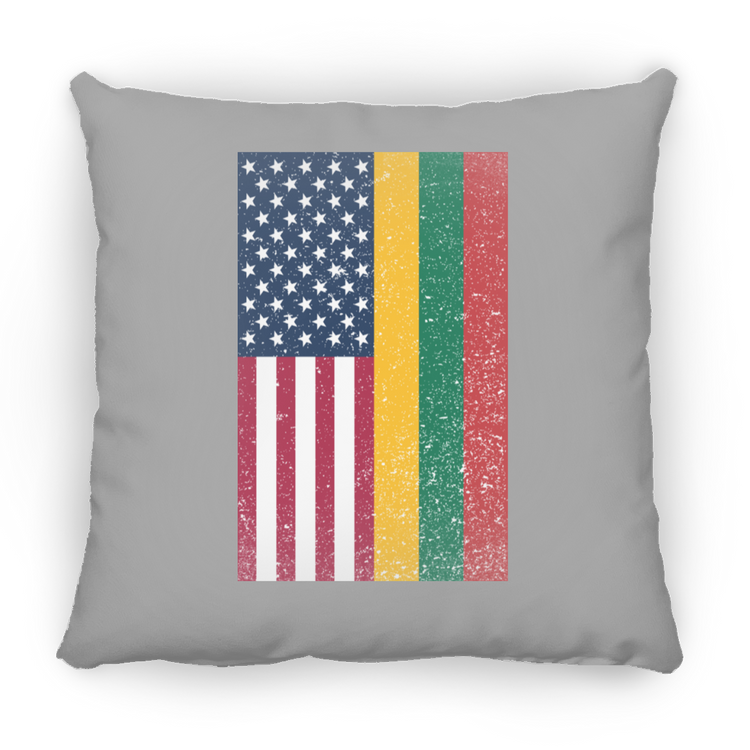 USA Lithuania Flag - Small Square Pillow