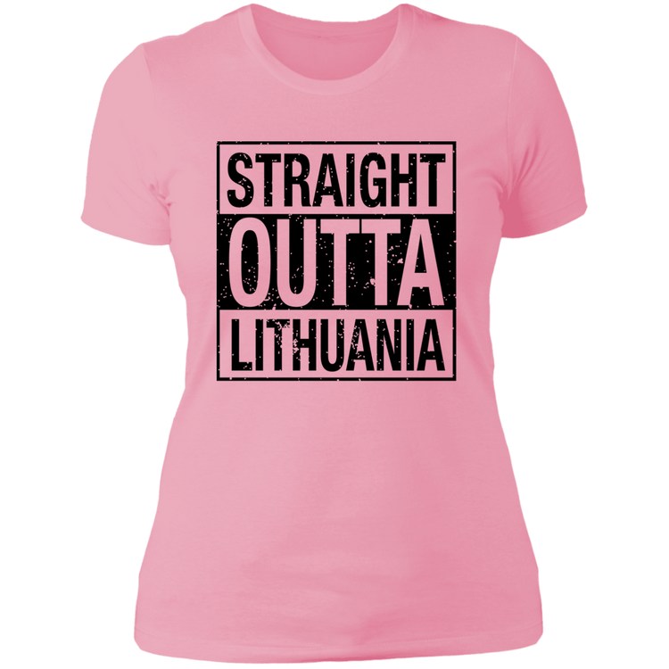Straight Outta Lithuania - Women's Next Level Boyfriend Tee