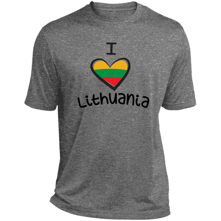 I Love Lithuania - Men's Heather Performance Activewear T