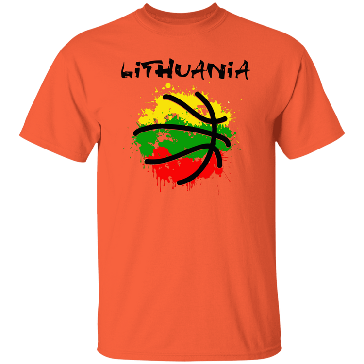 Abstract Lithuania - Men's Basic Short Sleeve T-Shirt