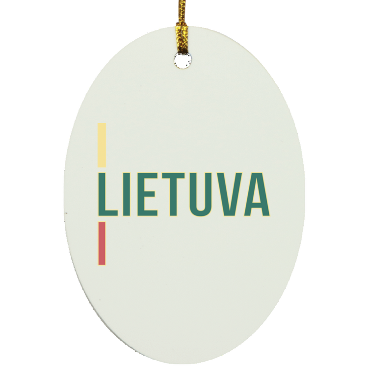 Lietuva III - MDF Oval Ornament