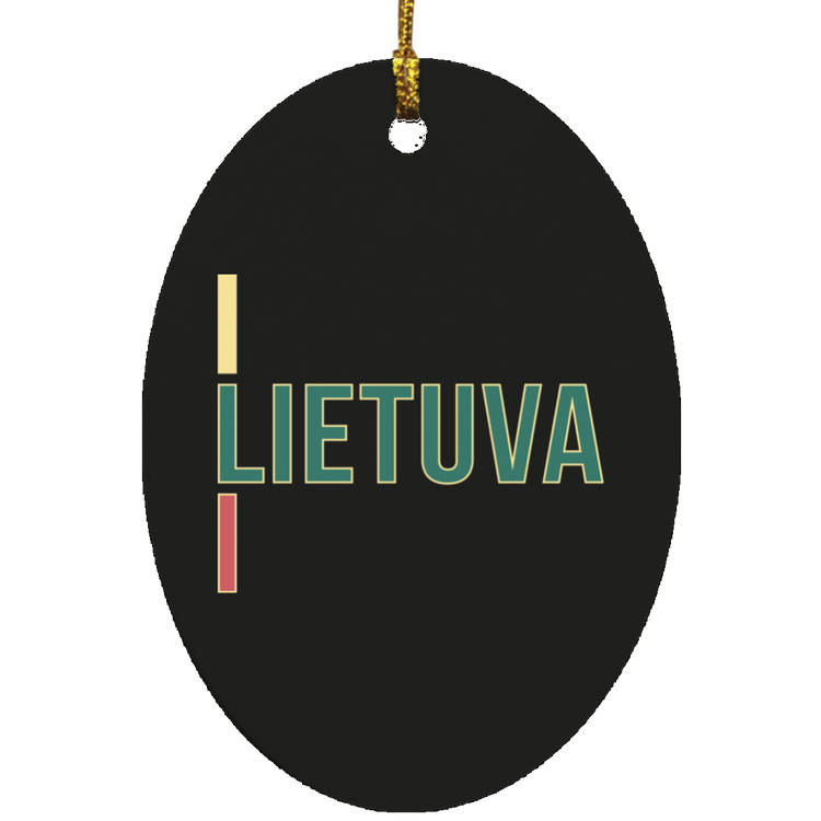Lietuva III - MDF Oval Ornament