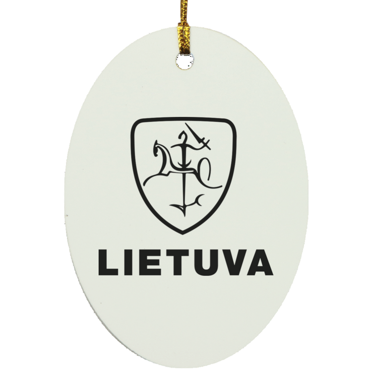 Vytis Lietuva - MDF Oval Ornament