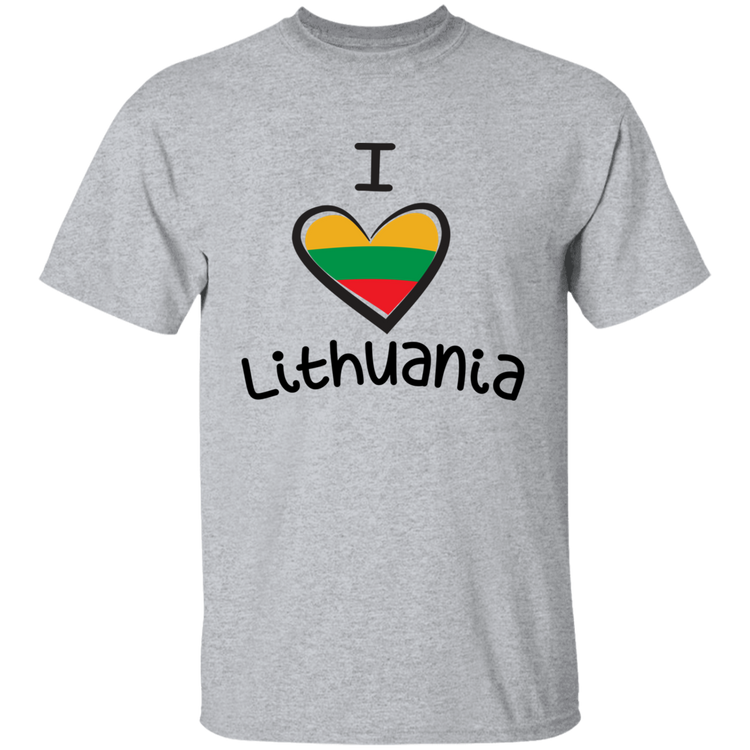 I Love Lithuania - Boys/Girls Youth Gildan Short Sleeve T-Shirt
